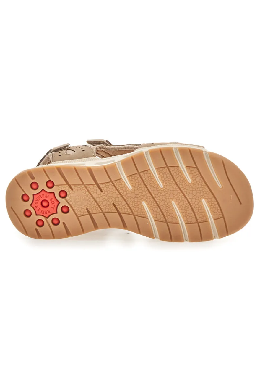 Sandali beige con strappi Relife 68872570701