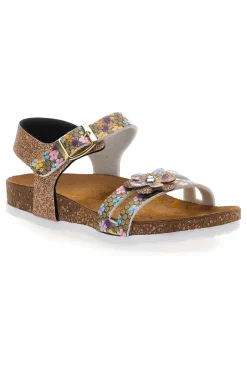 Sandali beige con strass colorati Pittarello Bio 257A007SR