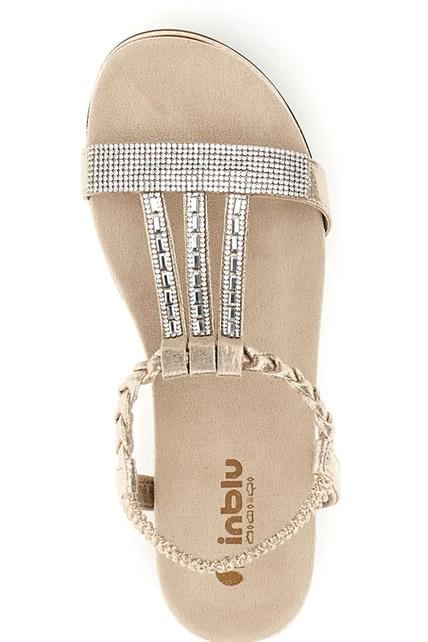 Sandali beige con strass Inblu 56 SA