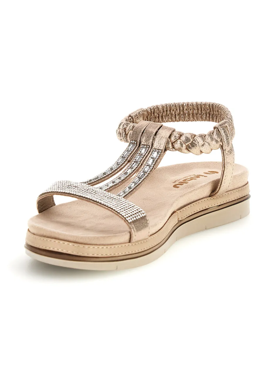 Sandali beige con strass Inblu 56 SA