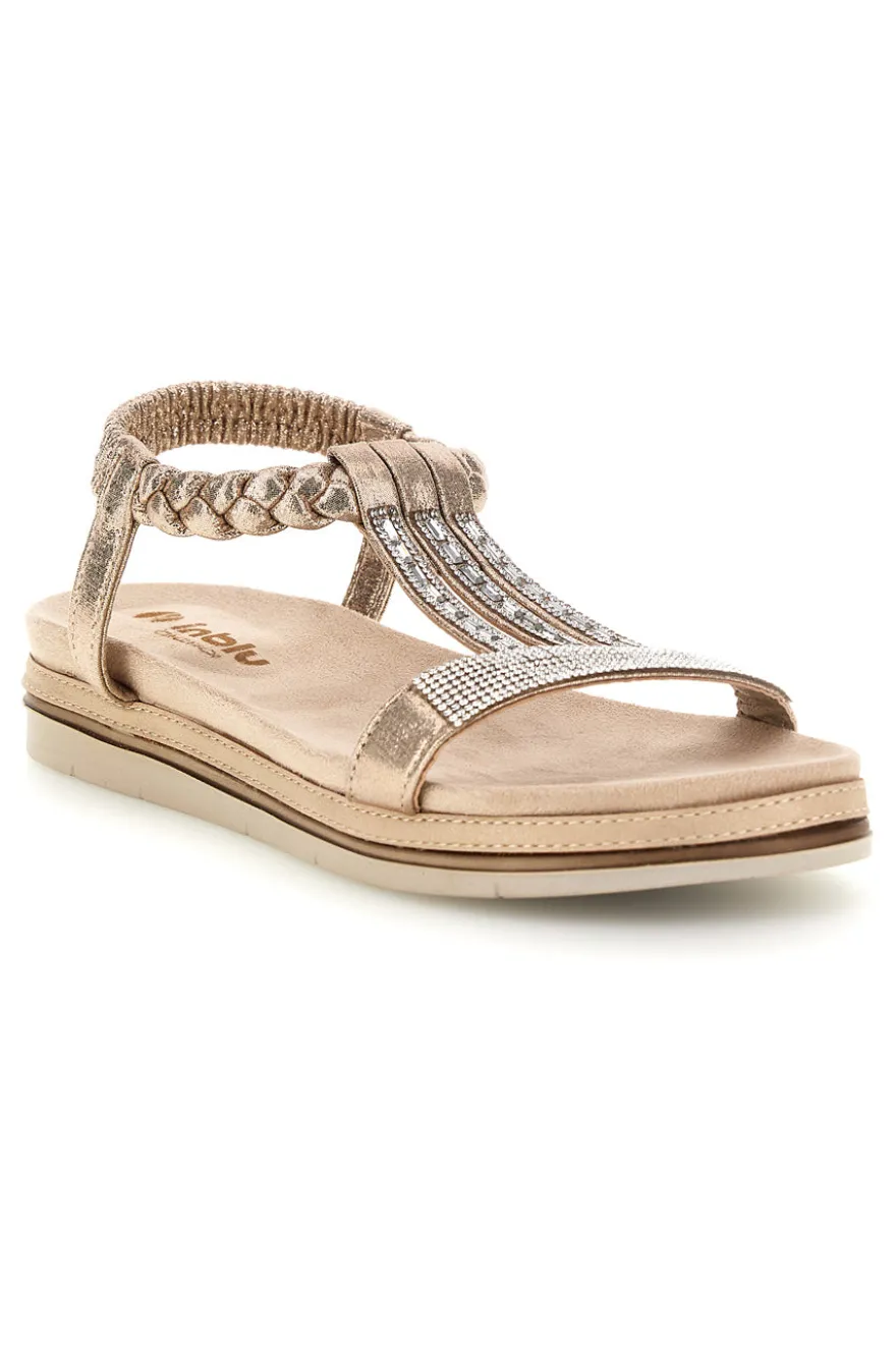 Sandali beige con strass Inblu 56 SA