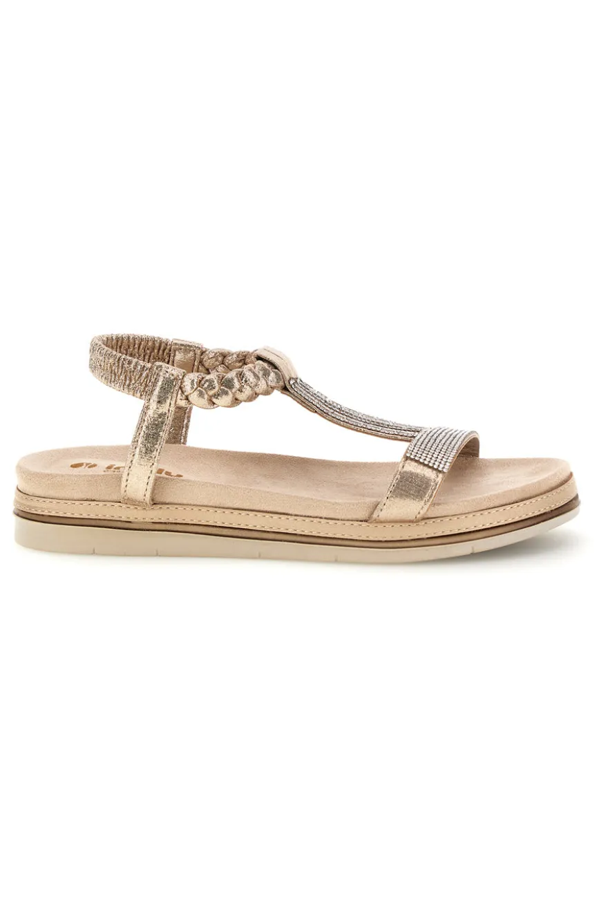 Sandali beige con strass Inblu 56 SA