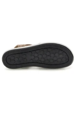 Sandali beige con suola antiscivolo e soletta comfort very soft Bio up 01