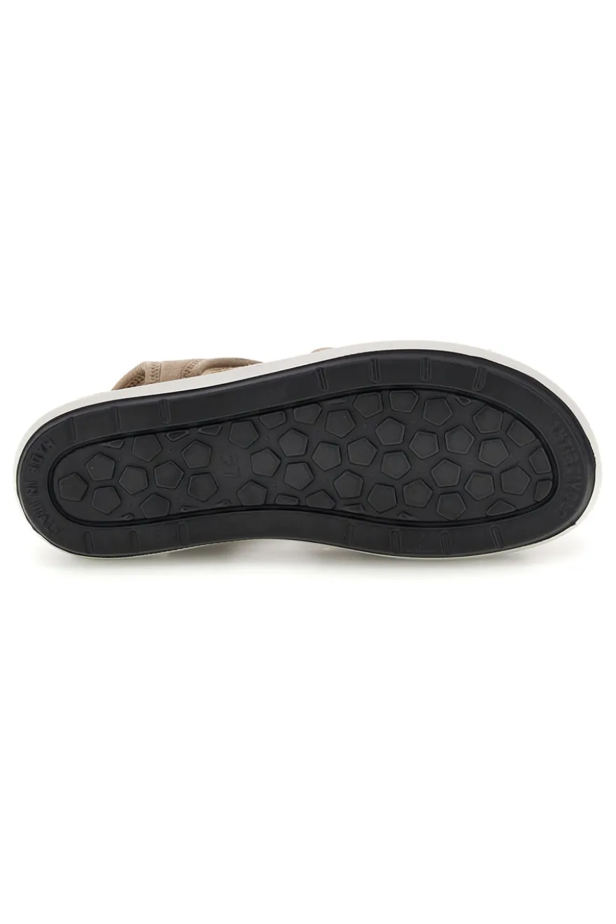 Sandali beige con suola antiscivolo e soletta comfort very soft Bio up 01