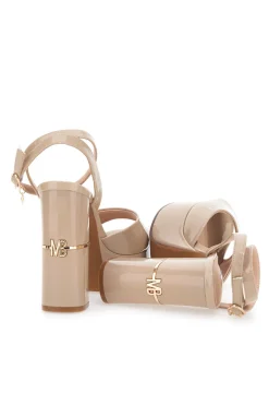 Sandali Beige Con Tacco Alto Mariella Burani 50561