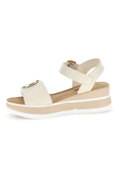 Sandali Beige con zeppa e dettaglio decorativo Energy E471