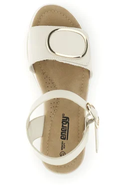 Sandali Beige con zeppa e dettaglio decorativo Energy E471