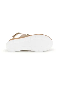 Sandali beige con zeppa Plocadi 11075035