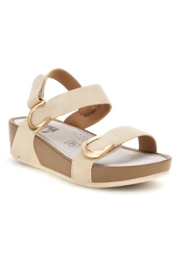 Sandali beige in vera pelle Prima riga 6