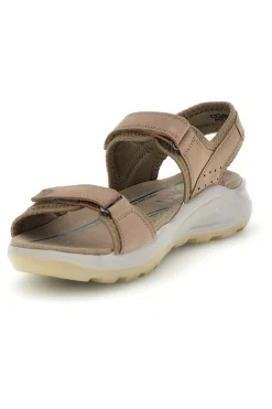 Sandali beige in vera pelle con plantare anatomico 6 fly dinamic FD41