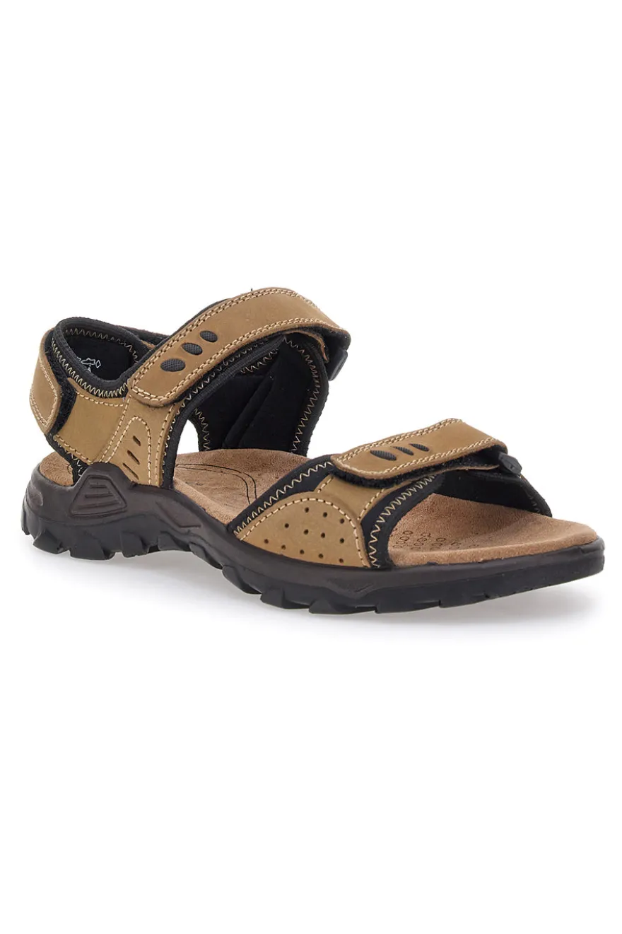 Sandali Beige Sportivi in Pelle Fly Dinamic 10