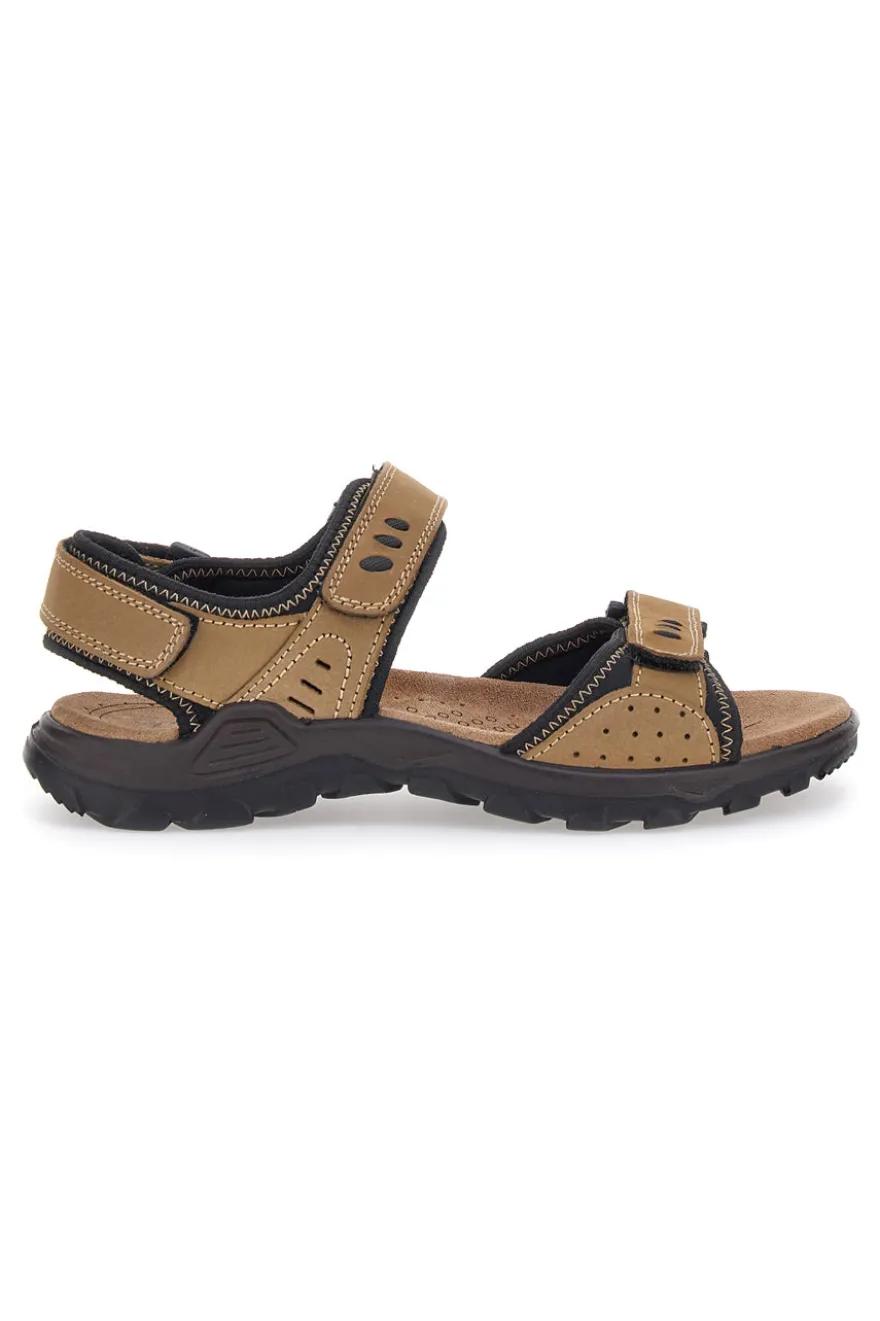 Sandali Beige Sportivi in Pelle Fly Dinamic 10