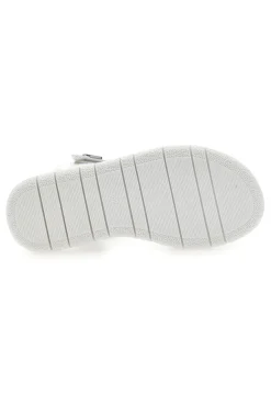 Sandali bianche e argento con applicazioni floreali Laura Biagiotti 96109489