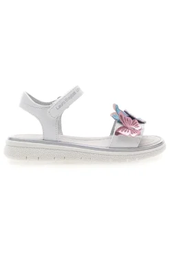 Sandali Bianchi con Applique Colorate e Velcro LAURA BIAGIOTTI 96139491