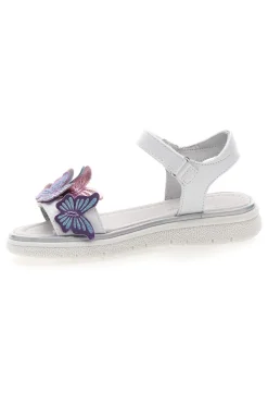 Sandali Bianchi con Applique Colorate e Velcro LAURA BIAGIOTTI 96139491