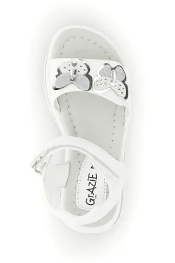 Sandali Bianchi con Applicazione Cuore Grazie girl 218593