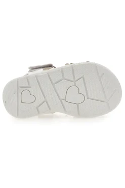 Sandali Bianchi Con Applicazioni Floreali Pitt Kids 392413