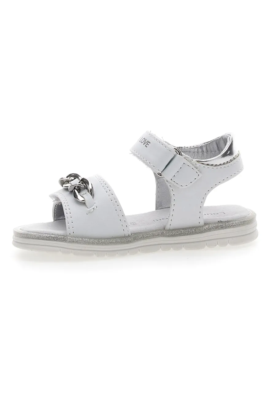 Sandali Bianchi con Catenella laura Biagiotti 8540