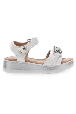 Sandali bianchi con catena PITT KIDS 39G2532S