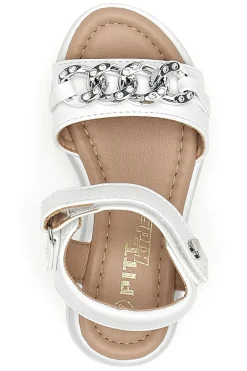 Sandali bianchi con catena PITT KIDS 39G2532S