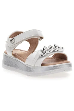 Sandali bianchi con catena PITT KIDS 39G2532S