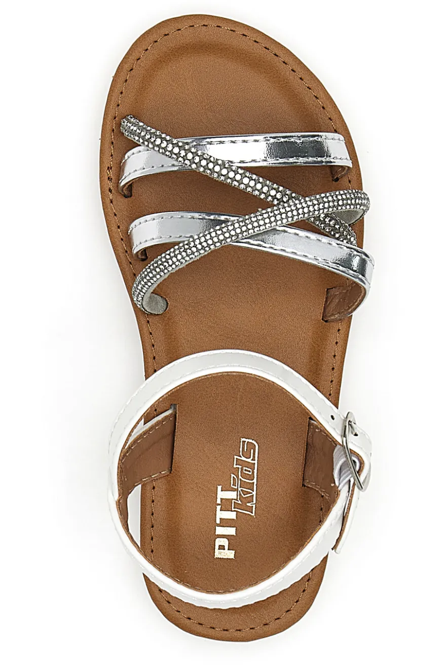 Sandali Bianchi con Cinturino Pitt Kids 392433
