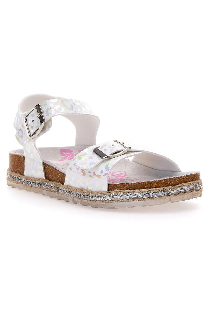 Sandali Bianchi Con Cinturino Pitt Kids 14452