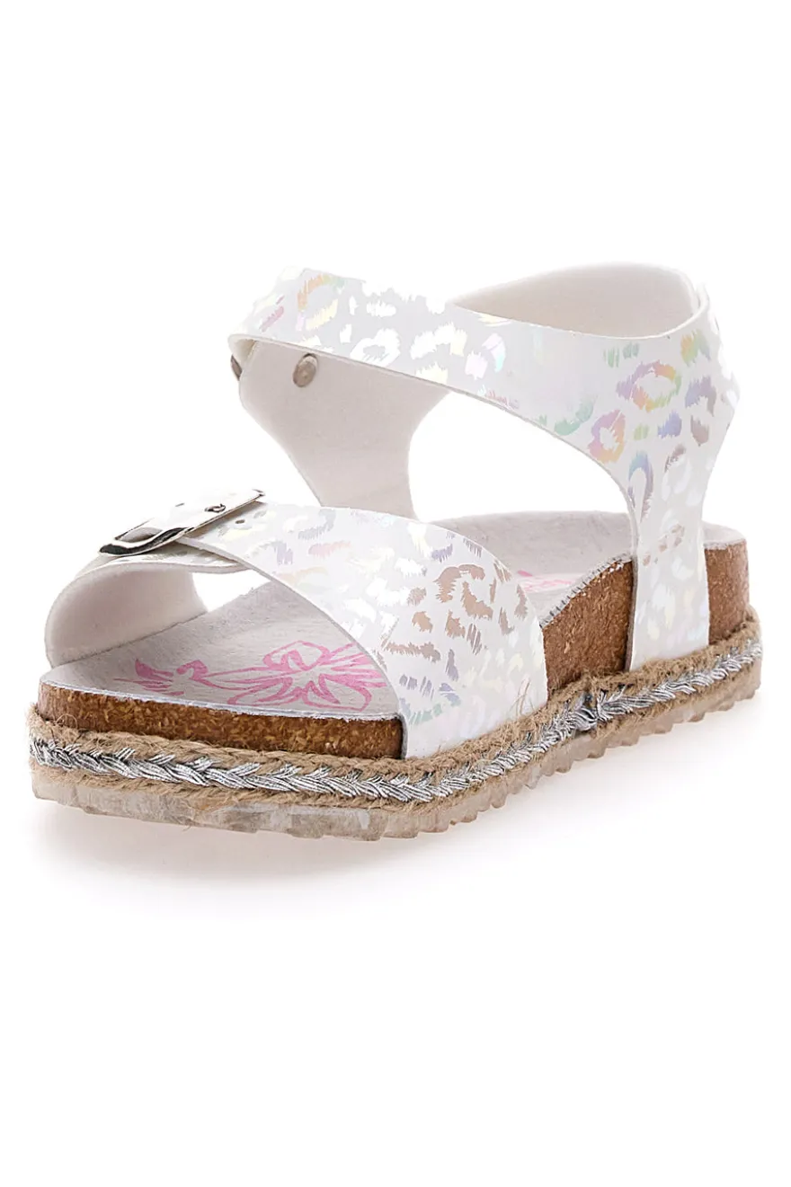 Sandali Bianchi Con Cinturino Pitt Kids 14452