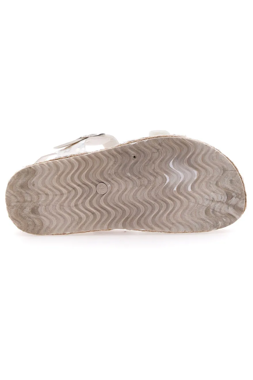 Sandali Bianchi Con Cinturino Pitt Kids 14452
