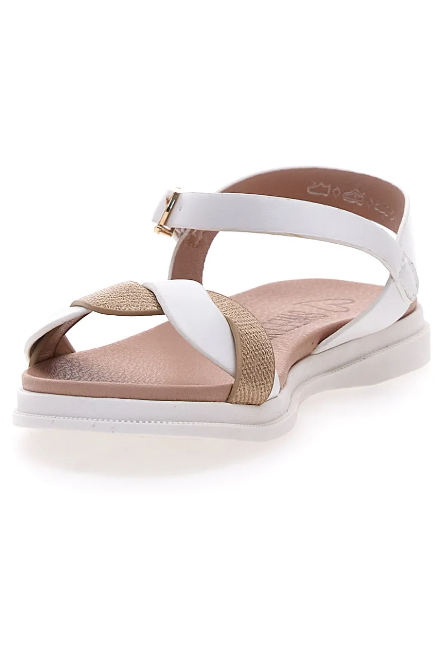Sandali bianchi con cinturino e suola morbina SWEET YEARS 0242