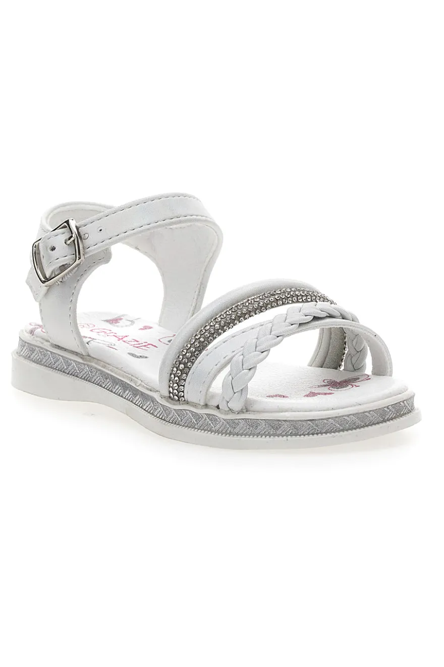Sandali Bianchi con Cinturini e Suola Morbida GRAZIE GIRL 14327
