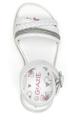 Sandali Bianchi con Cinturini e Suola Morbida GRAZIE GIRL 14327