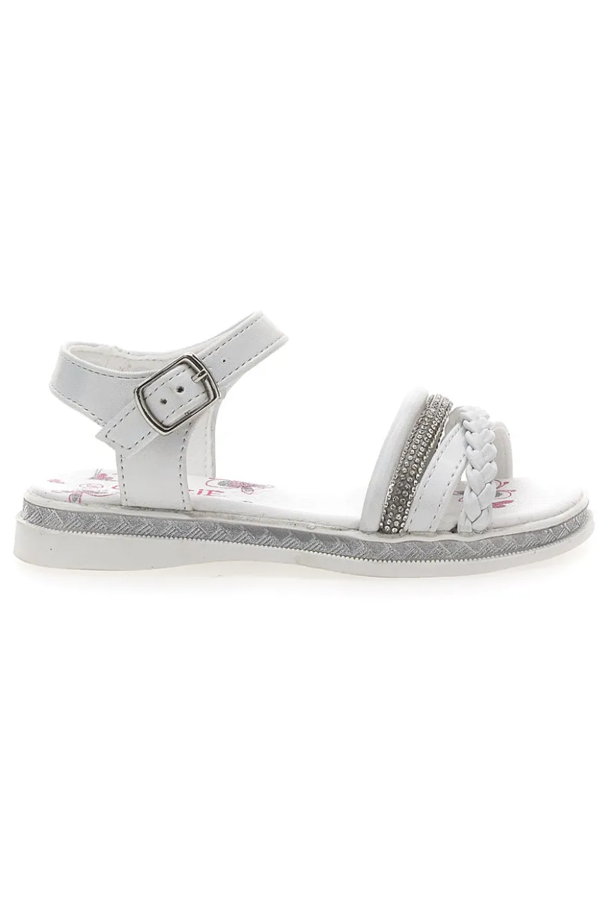 Sandali Bianchi con Cinturini e Suola Morbida GRAZIE GIRL 14327
