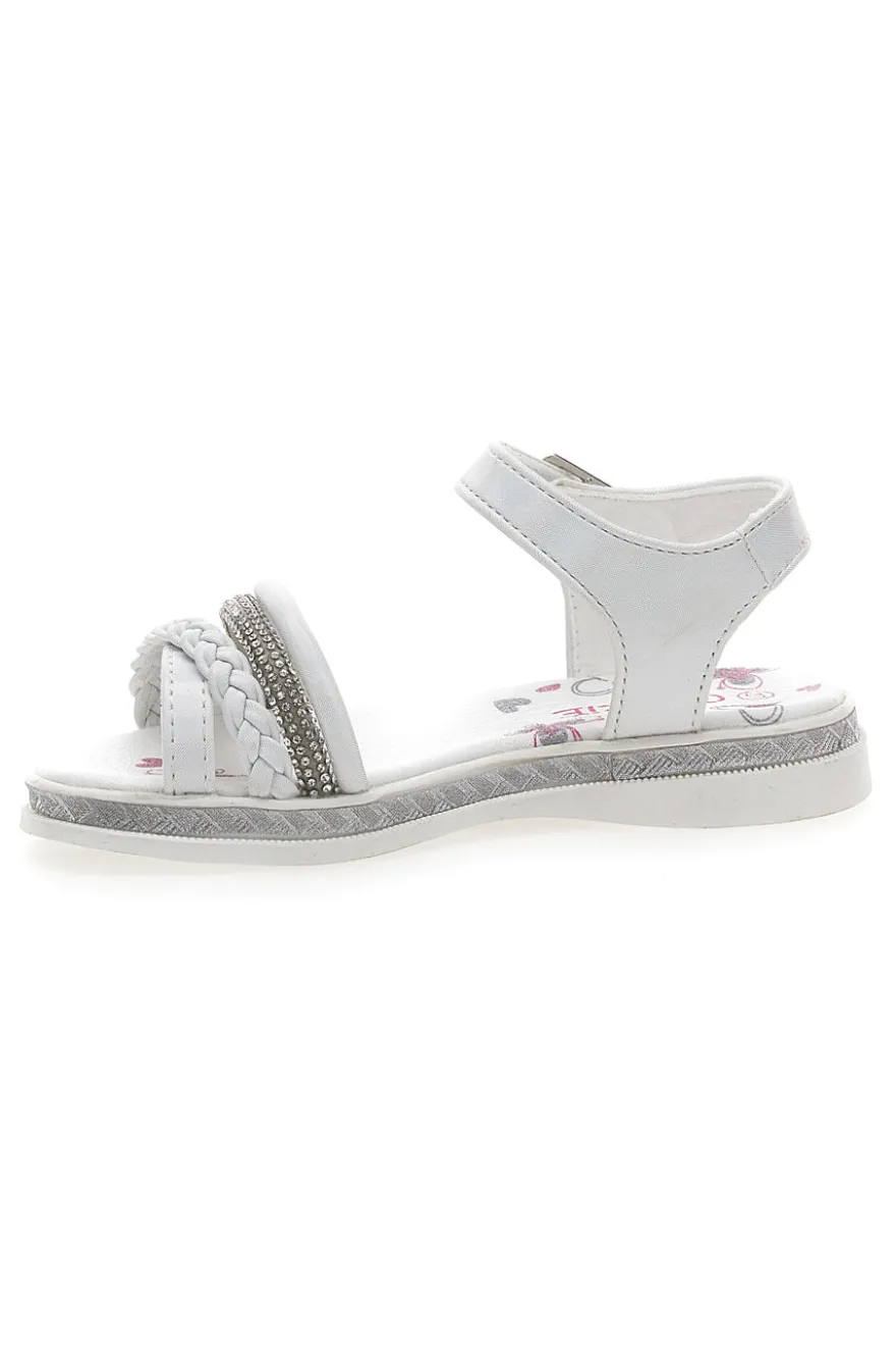Sandali Bianchi con Cinturini e Suola Morbida GRAZIE GIRL 14327