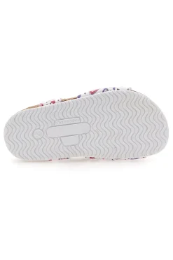 Sandali bianchi con cuori e fiore glitterato PITTARELLO BIO 257A740SR