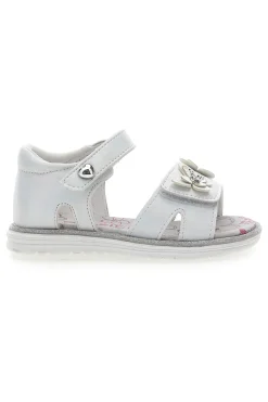 Sandali Bianchi con Farfalle e Doppio Velcro GRAZIE GIRL 15018