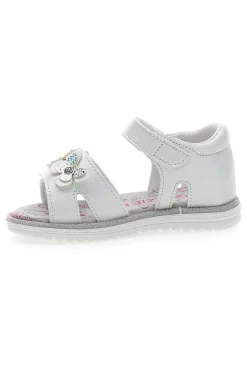 Sandali Bianchi con Farfalle e Doppio Velcro GRAZIE GIRL 15018