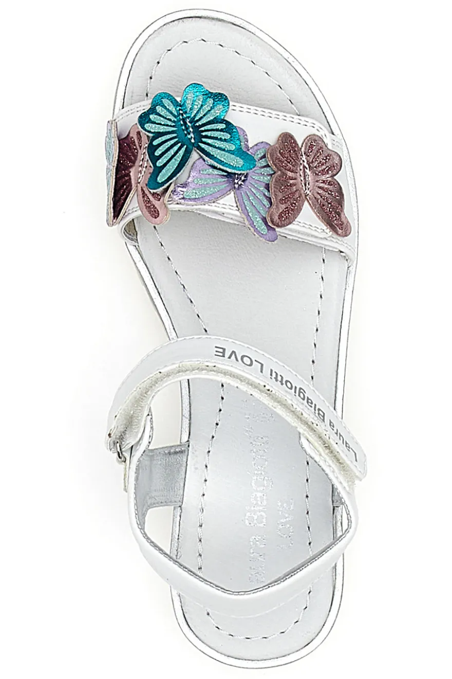 Sandali Bianchi con Farfalle Laura Biagiotti 8466