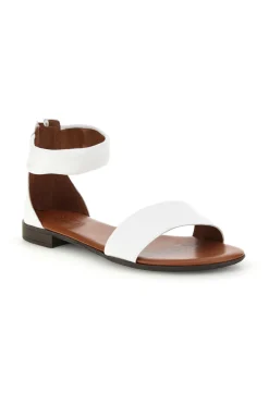 Sandali bianchi con fascia e cinturino Pittarello look 225495