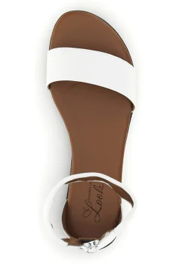Sandali bianchi con fascia e cinturino Pittarello look 225495