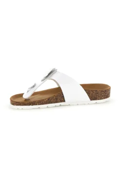 Sandali bianchi con fibbia e applicazione Pitt kids 45261GVW