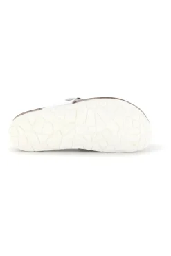Sandali bianchi con fibbia e applicazione Pitt kids 45261GVW