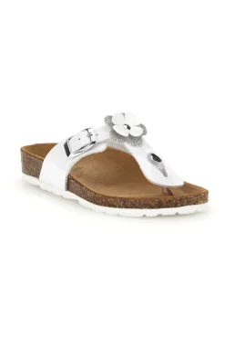 Sandali bianchi con fibbia e applicazione Pitt kids 45261GVW