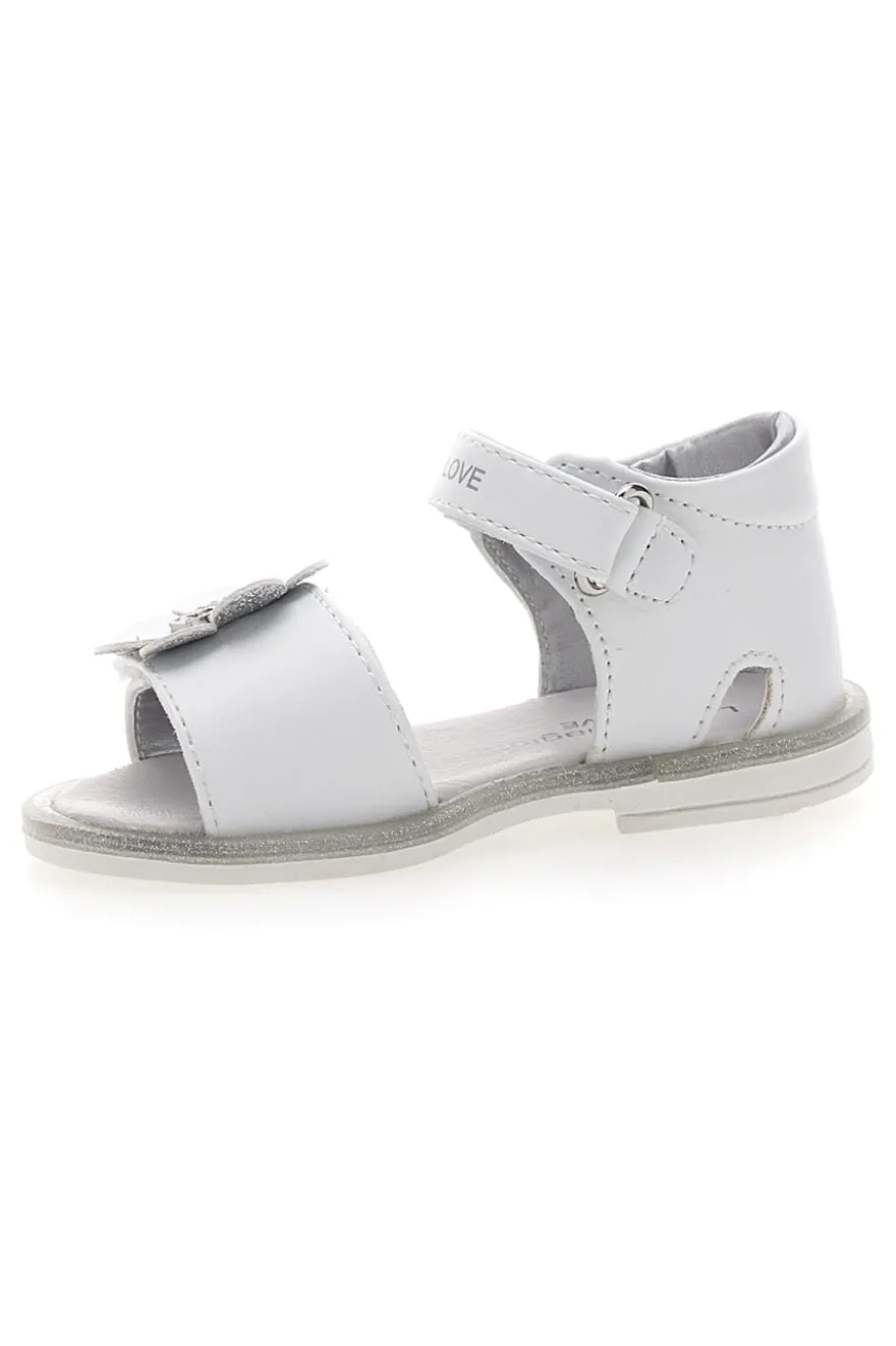 Sandali bianchi con fiocco decorativo e velcro LAURA BIAGIOTTI 96319492