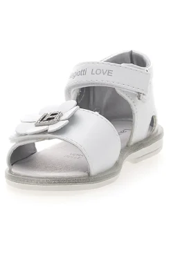Sandali bianchi con fiocco decorativo e velcro LAURA BIAGIOTTI 96319492