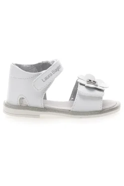 Sandali bianchi con fiocco decorativo e velcro LAURA BIAGIOTTI 96319492