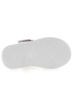 Sandali bianchi con fiocco glitter Pitt Kids 39G2521S