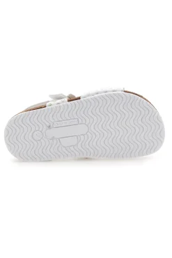 Sandali bianchi con fiore e stampa pois Pittarello Bio 257A084SR