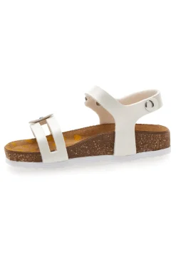 Sandali bianchi con fiore glitter Pittarello Bio 257A010SR