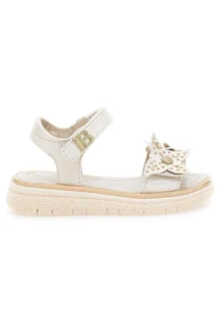 Sandali bianchi con fiori e strappo Laura Biagiotti 96129493